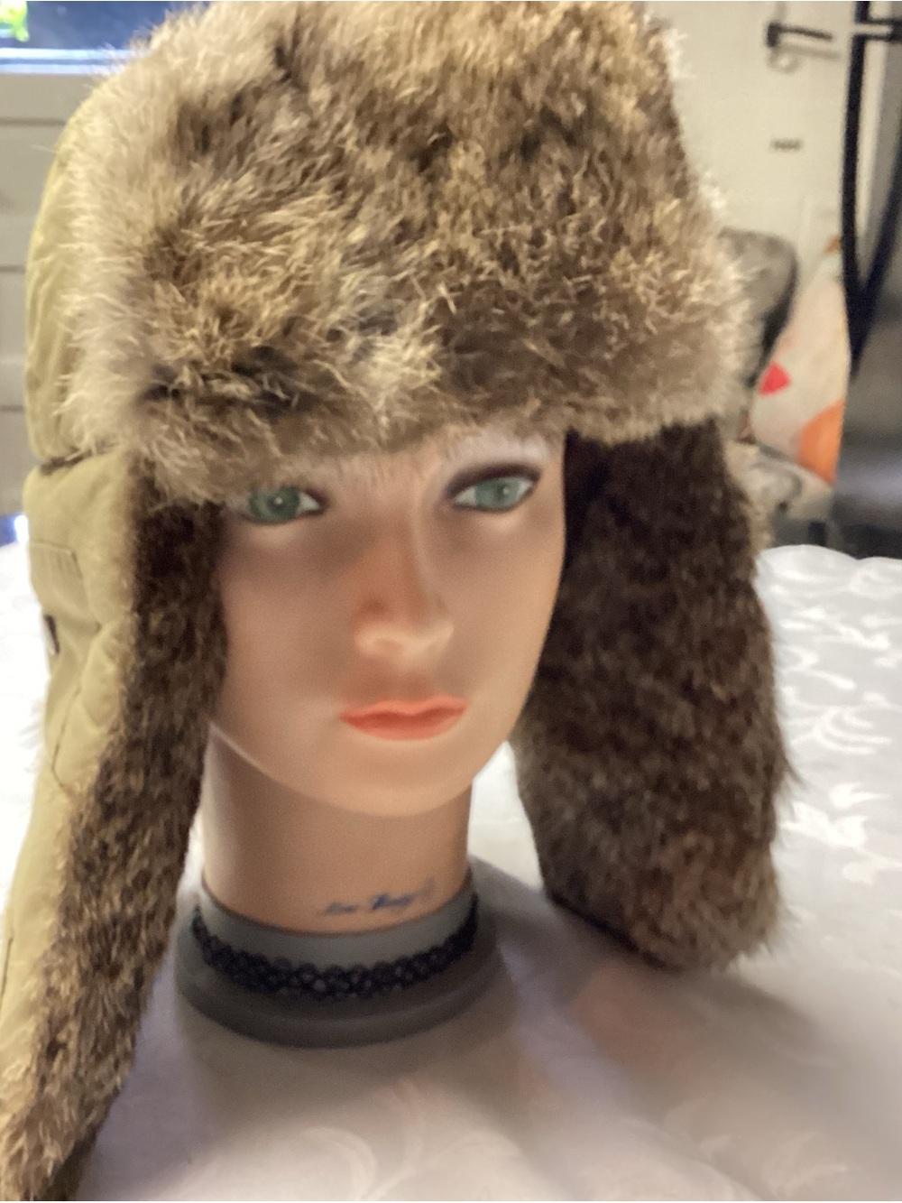 Faux Fur Trapper Hat in Brown - Women Accessories